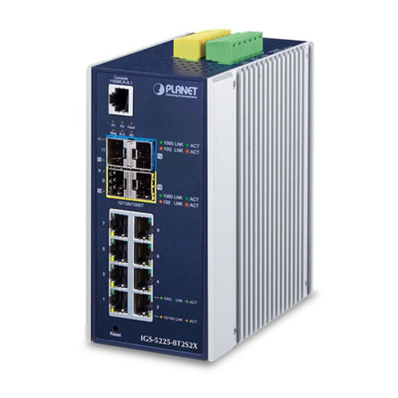 Planet IGS-5225-8T2S2X Quick Installation Quide