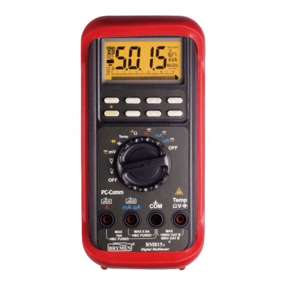 Brymen BM811s User Manual