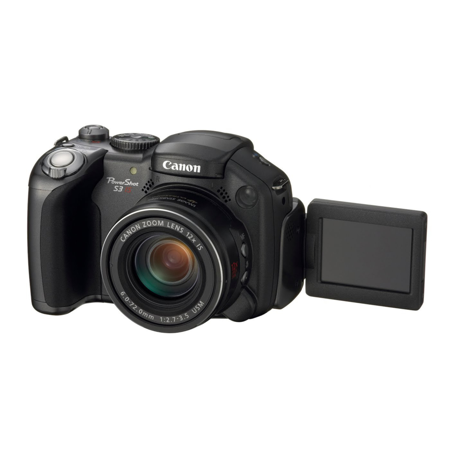 Canon PowerShot S3 IS Digital Camera Manuals