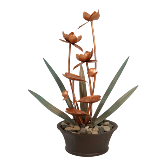 Sunnydaze Decor COPPER FLOWER BLOSSOMS WNC-875 Manual