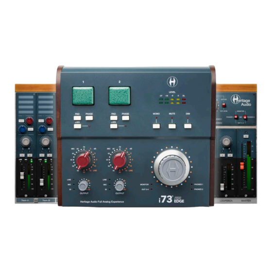 Heritage Audio i73 PRO EDGE User Manual