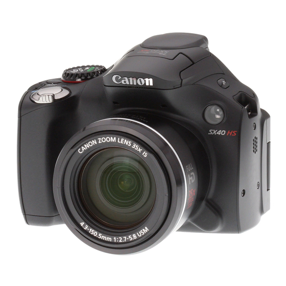 Canon POWERSHOT SX40HS User Manual