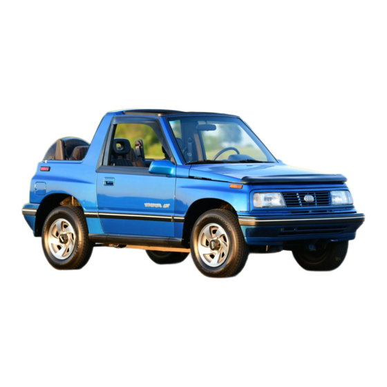Geo 1993 Tracker Owner's Manual