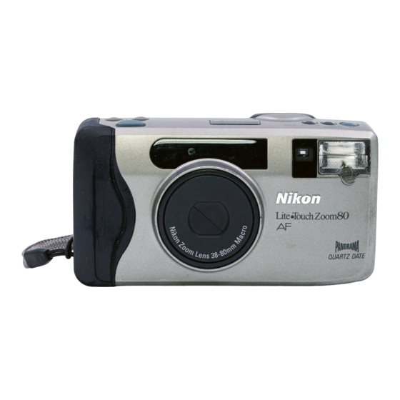 Nikon LiteTouch Zoom 80 Manuals
