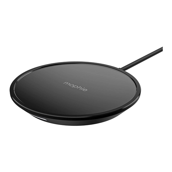 Mophie Wireless charging base Manuals