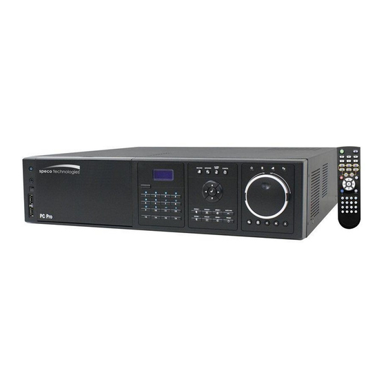 Speco PC Pro Series User Manual