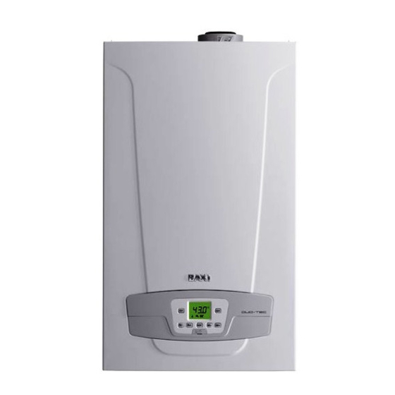 Baxi Combi LUNA DUO-TEC+ 1.28 GA Supplementary Manual For The Installer