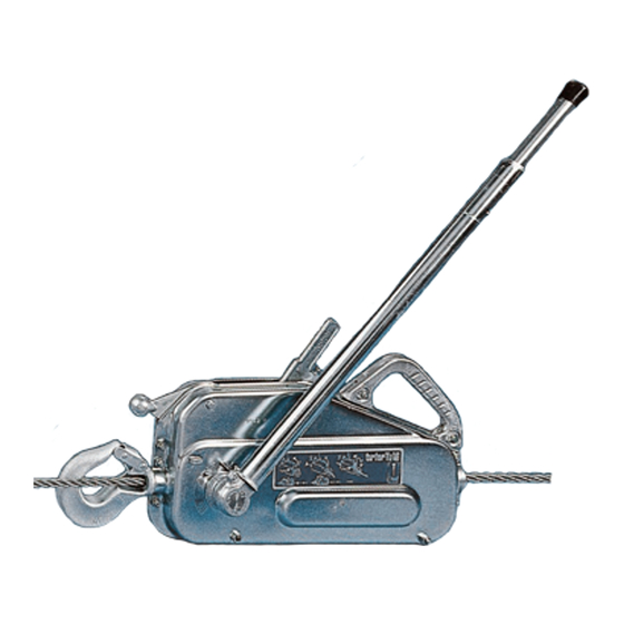 Tractel tirfor TU Series Operating And Maintenance Instructions Manual