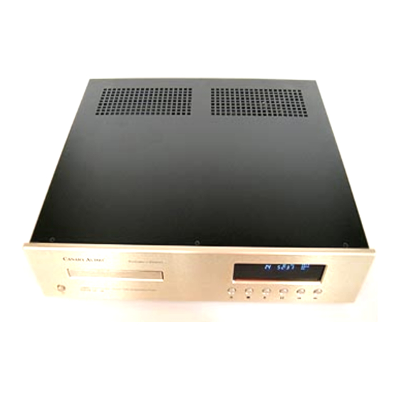 CANARY AUDIO CD-100 Owner's Manual