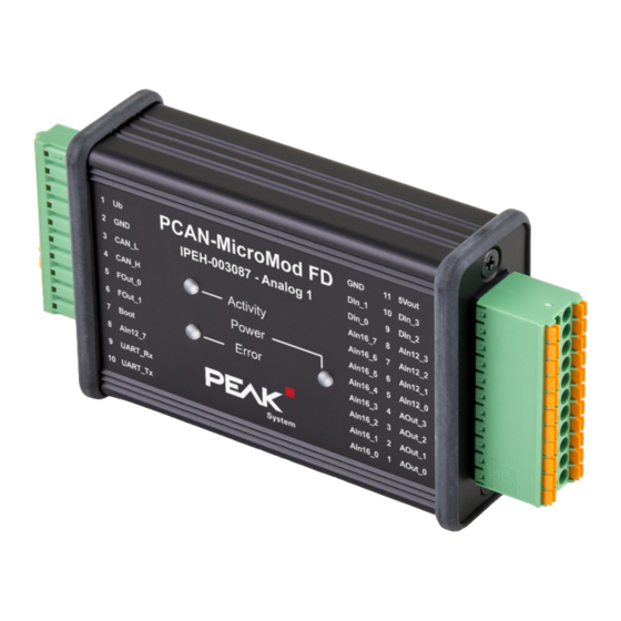 Peak PCAN-MicroMod FD User Manual