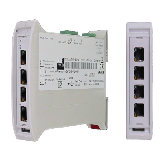 ADF Web HD67E00-2-A1 User Manual