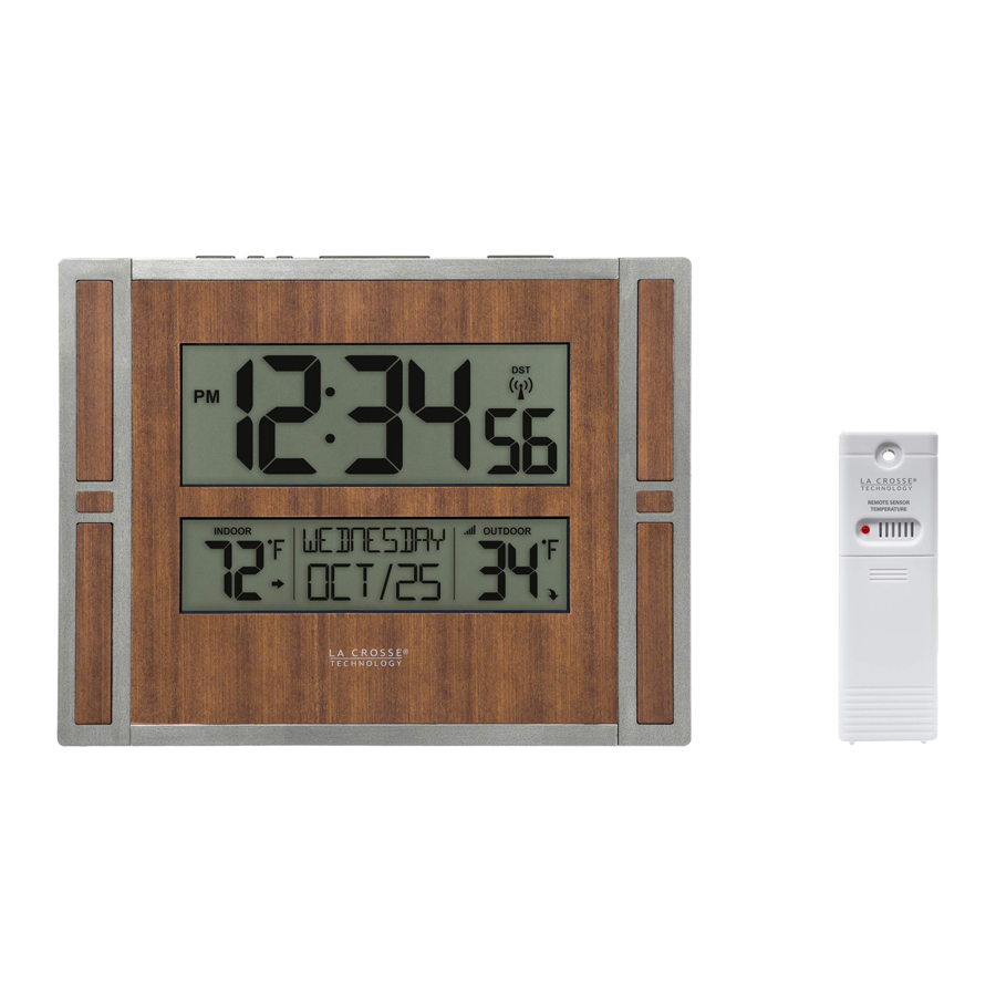 La Crosse Technology BBB86088 - Atomic Digital Wall Clock Manual