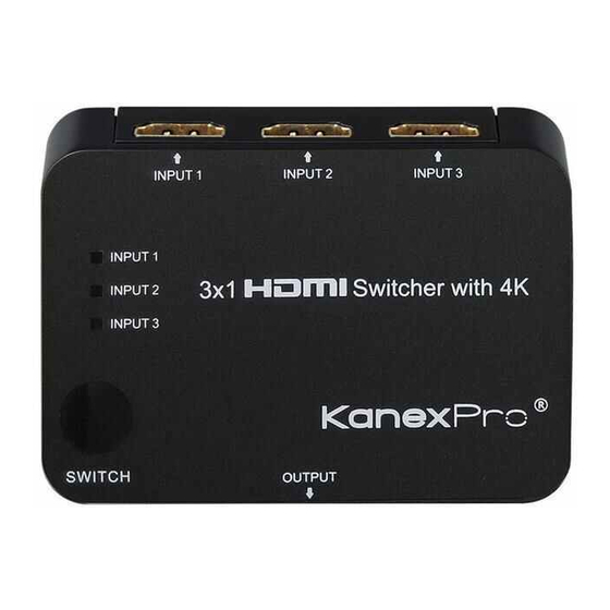 KanexPro SW-HD3X14K User Manual