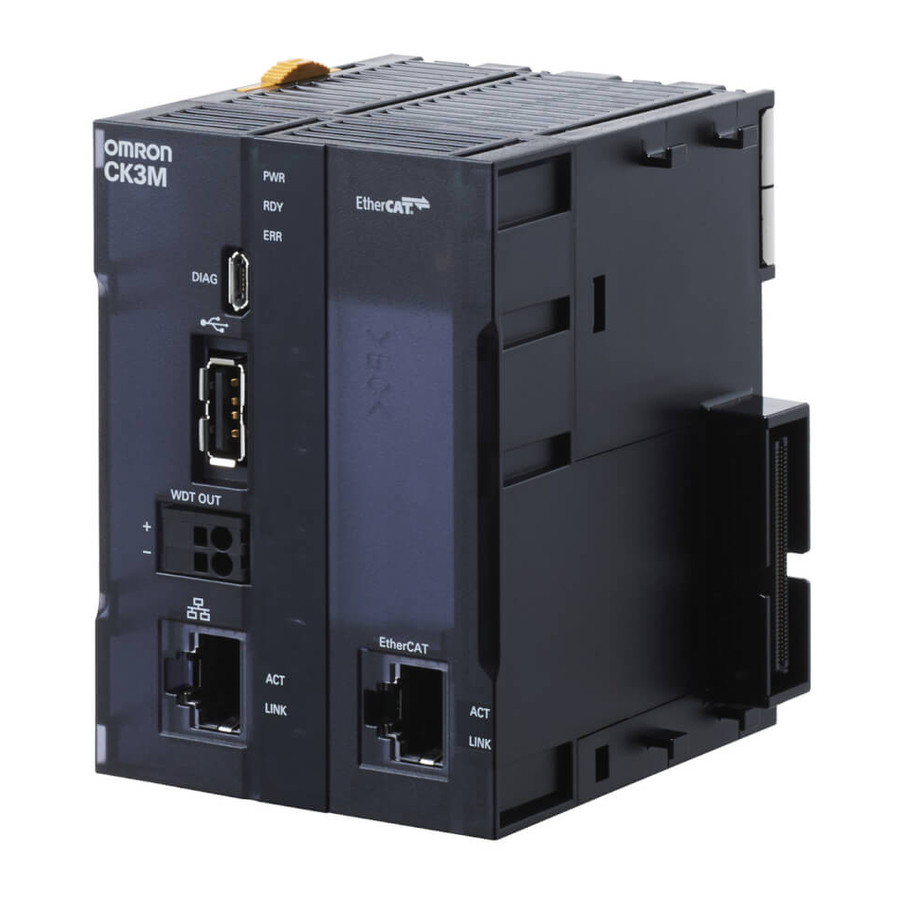 Omron CK3M-CPU 1 Series Application Manual