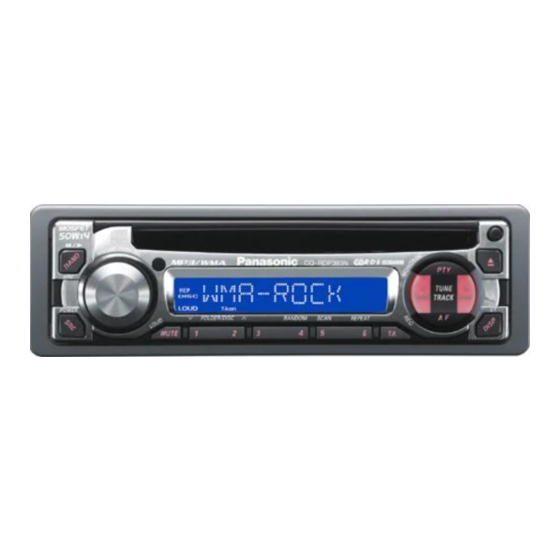 Panasonic CQ-RDP113N Service Manual