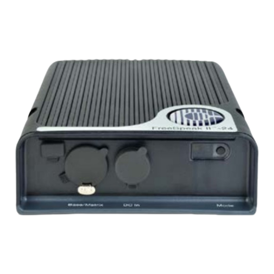 Clear-Com FreeSpeak II Quick Start Manual