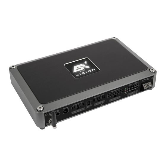 User Manuals: ESX VE1300.11SP 11-Channel DSP Amplifier