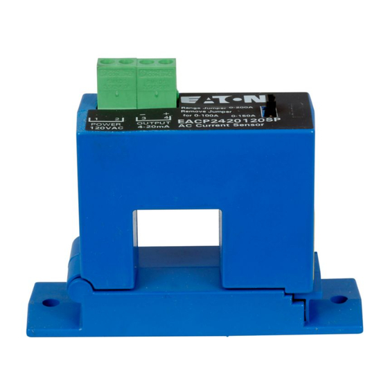 Eaton Cutler-Hammer CurrentWatch EAC Series Installation Instructions