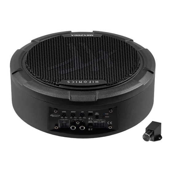 Hifonics MRX200A User Manual