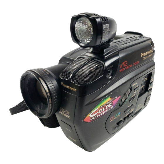 Panasonic Palmcorder PV-S64 Operating Instructions Manual
