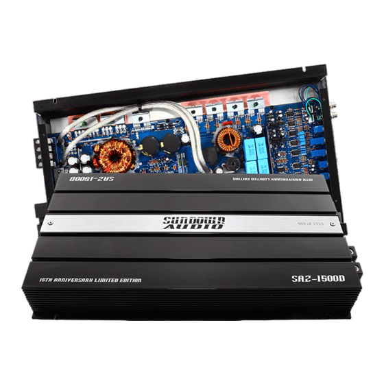 Sundown Audio SAZ-1500D Owner's Manual