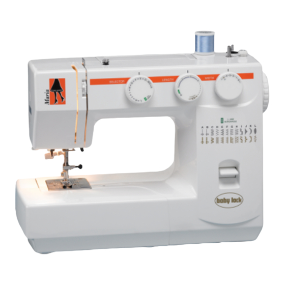 Baby Lock A-Line Maria BL23A Getting To Know Manual