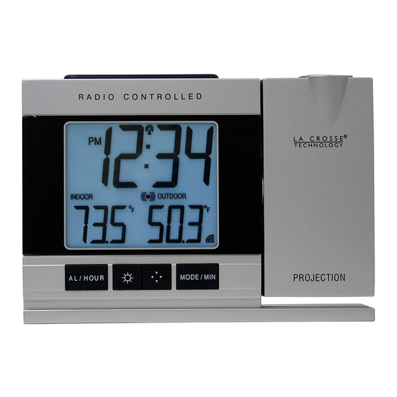 La Crosse WT-5220 Projection Alarm Clock Manuals