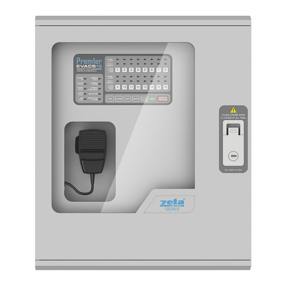 Zeta Alarm Systems PREM1ER EVACS 1-16 Instruction Manual