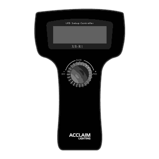 Acclaim Lighting XB-R1 User Manual