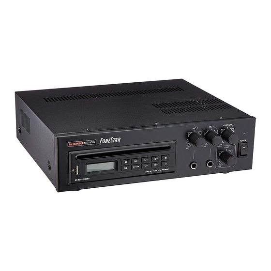 FONESTAR MA-18CDU Instruction Manual