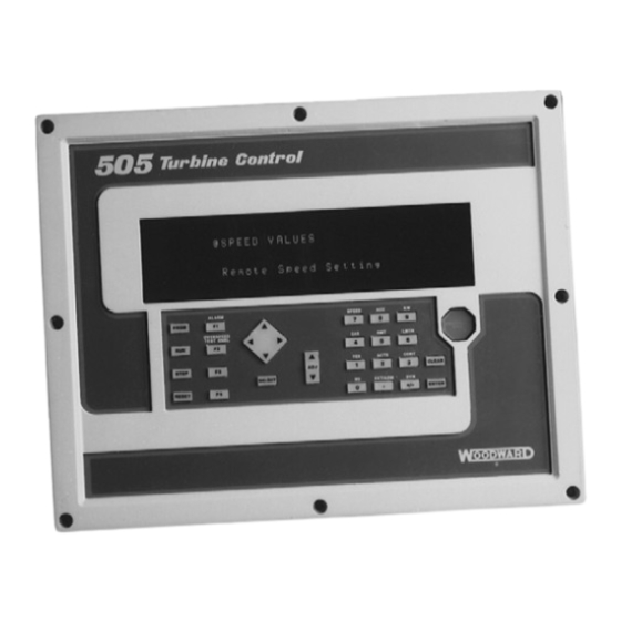 Woodward 505 Installation And Operation Manual