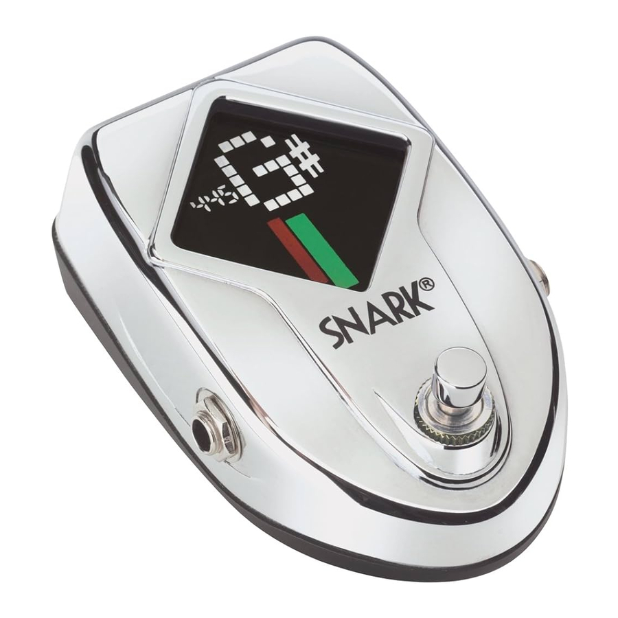 Snark SN-10 - Studio Tuner Manual