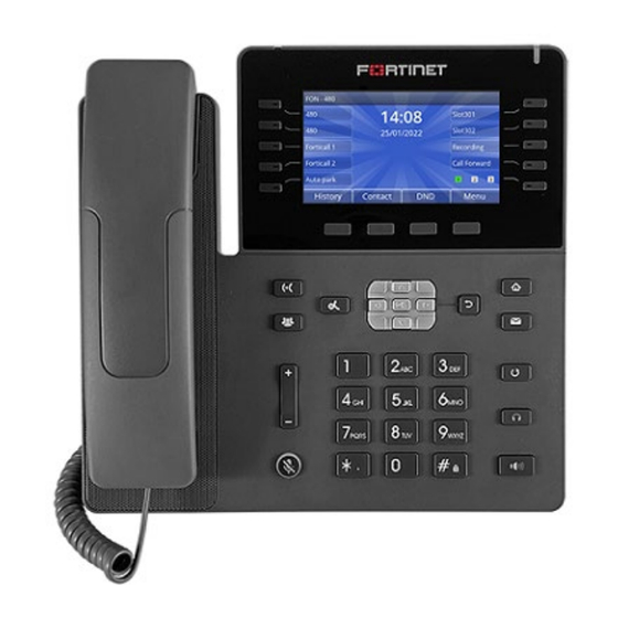 Fortinet FortiFone 480 Manuals