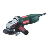 Metabo WEP 14-125 Quick Instructions For Use Manual
