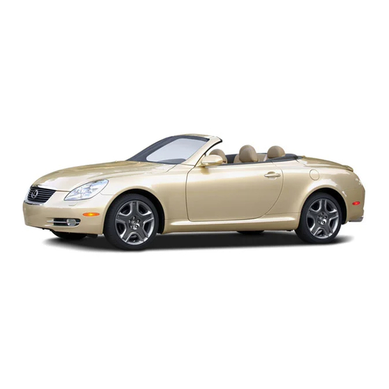 Lexus SC430 Quick Manual