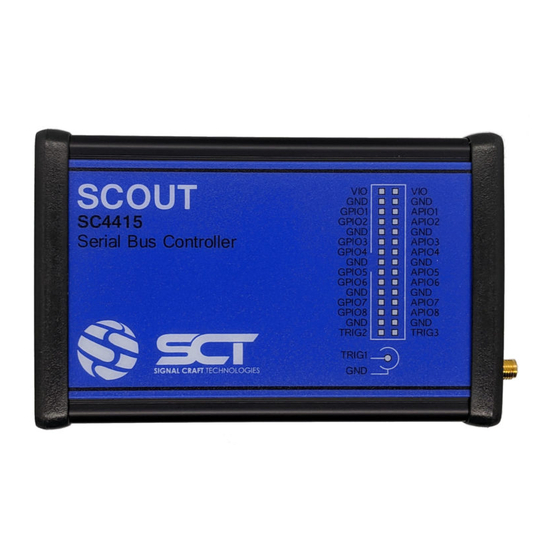 SCT Scout SC4415 Manuals