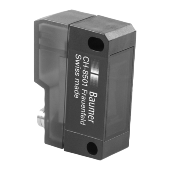 Baumer SmartReflect FNDK 14G6902/S35A/IO Quick Start Manual