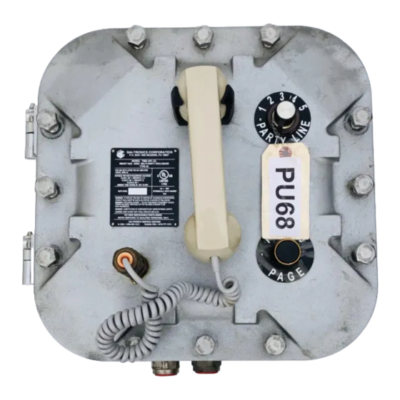 Hubbell GAI-Tronics 7085-001-UL Manual