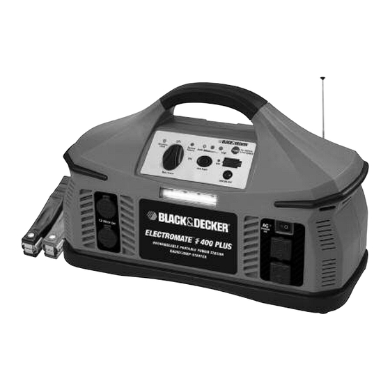 Black & Decker ELECTROMATE PS400JRB Instruction Manual