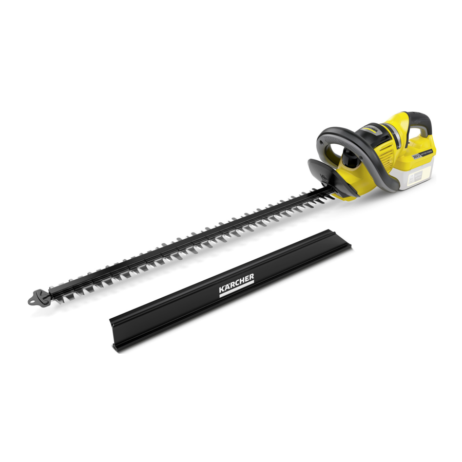 Kärcher HGE 36-60 Battery - Hedge Trimmer Manual