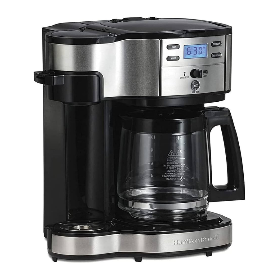 Hamilton Beach 49980A Manual