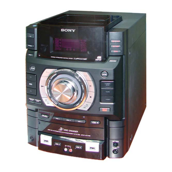 Sony HCD-GTR8 Service Manual
