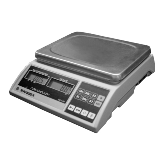 Snowrex Coin Checker NCR01SR Operating Manual