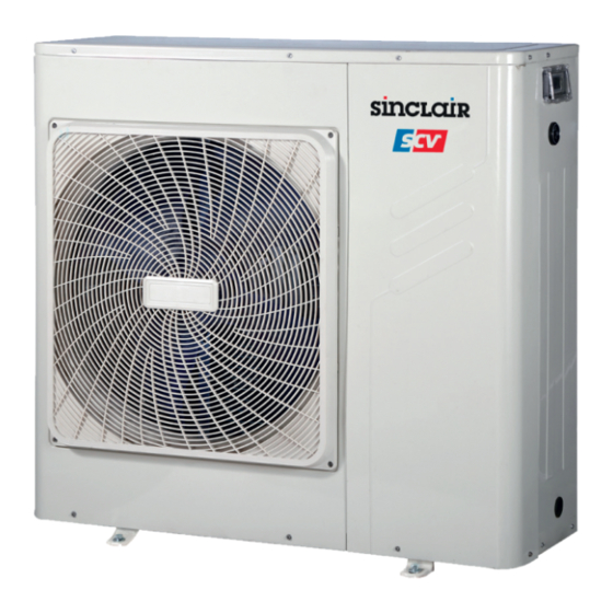 Sinclair SCV-50EA Chiller Air Conditioner Manuals