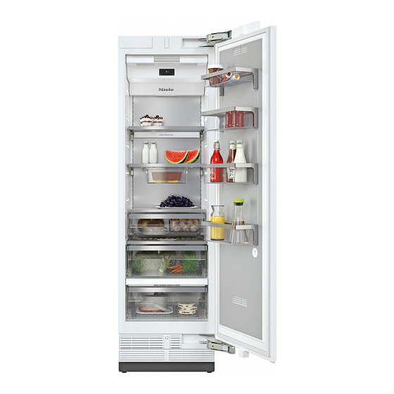 Miele MasterCool K 2801 Vi Operating And Installation Instructions