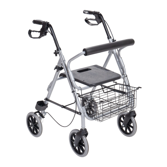 Mobiak ROLLATOR WALKER ALUMINUM SILVER User Manual