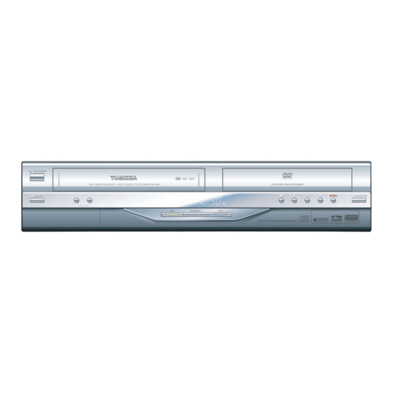 User Manuals: Toshiba D-VRW1 DVD Recorder/VCR Combo