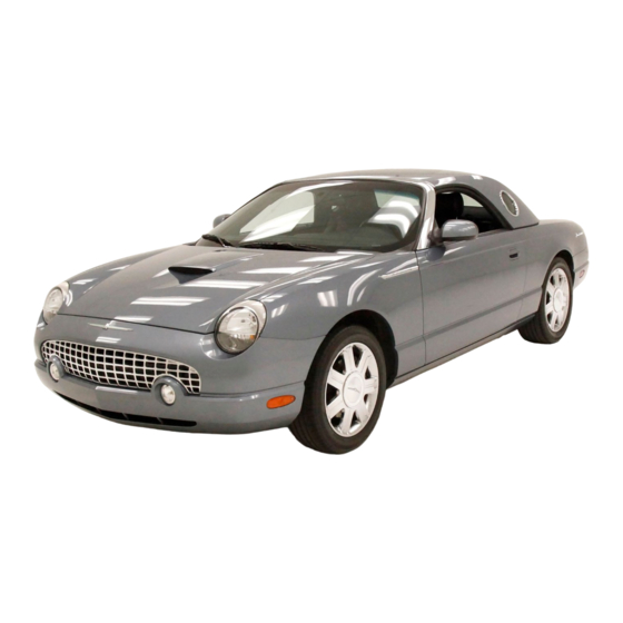 Ford Thunderbird Owner's Manual
