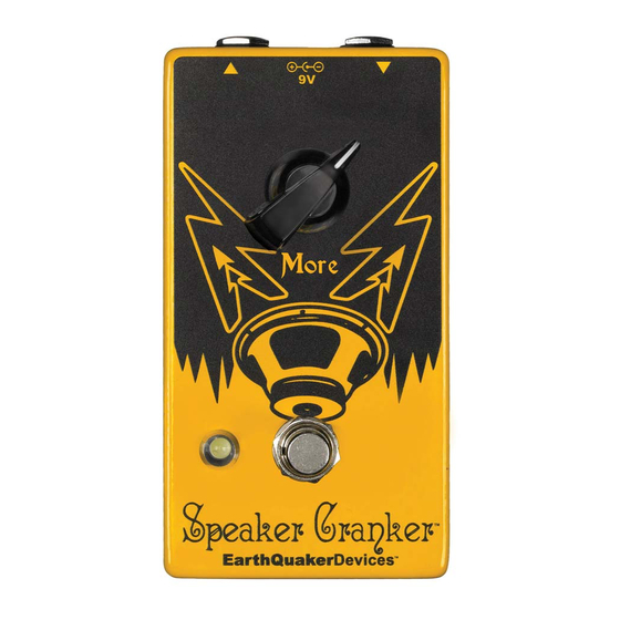 EarthQuaker Devices Speaker Cranker Operation Manual