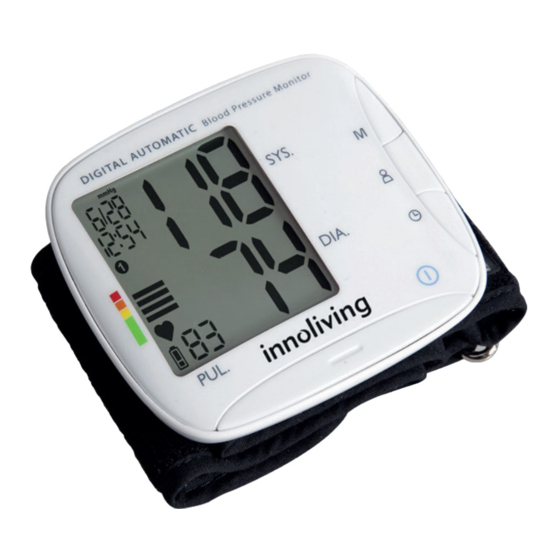 INNOLIVING INN-015 Blood Pressure Monitor Manuals
